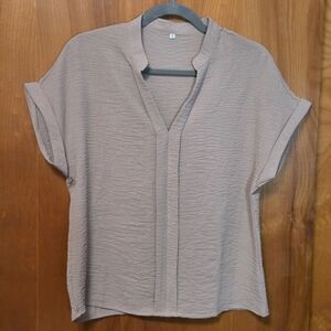 Elegant Beige Women's Top